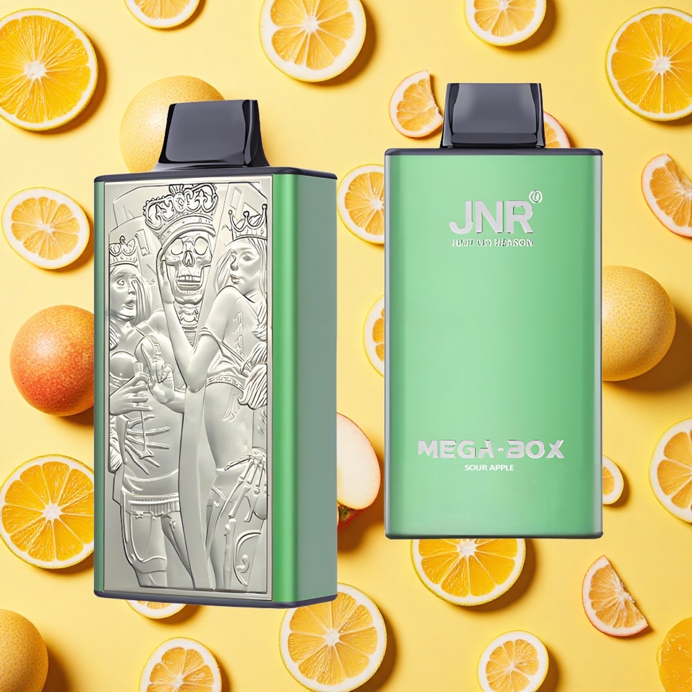 JNR Mega Box 25000 Puffs 30ml E-liquid Sour Apple Dual Mesh Coil Type-C Charging