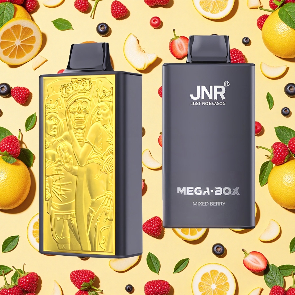 JNR Mega Box 25000 Puffs Mixed Berry 30ml E-liquid 850mAh Battery Capacity Dual Mesh Coil