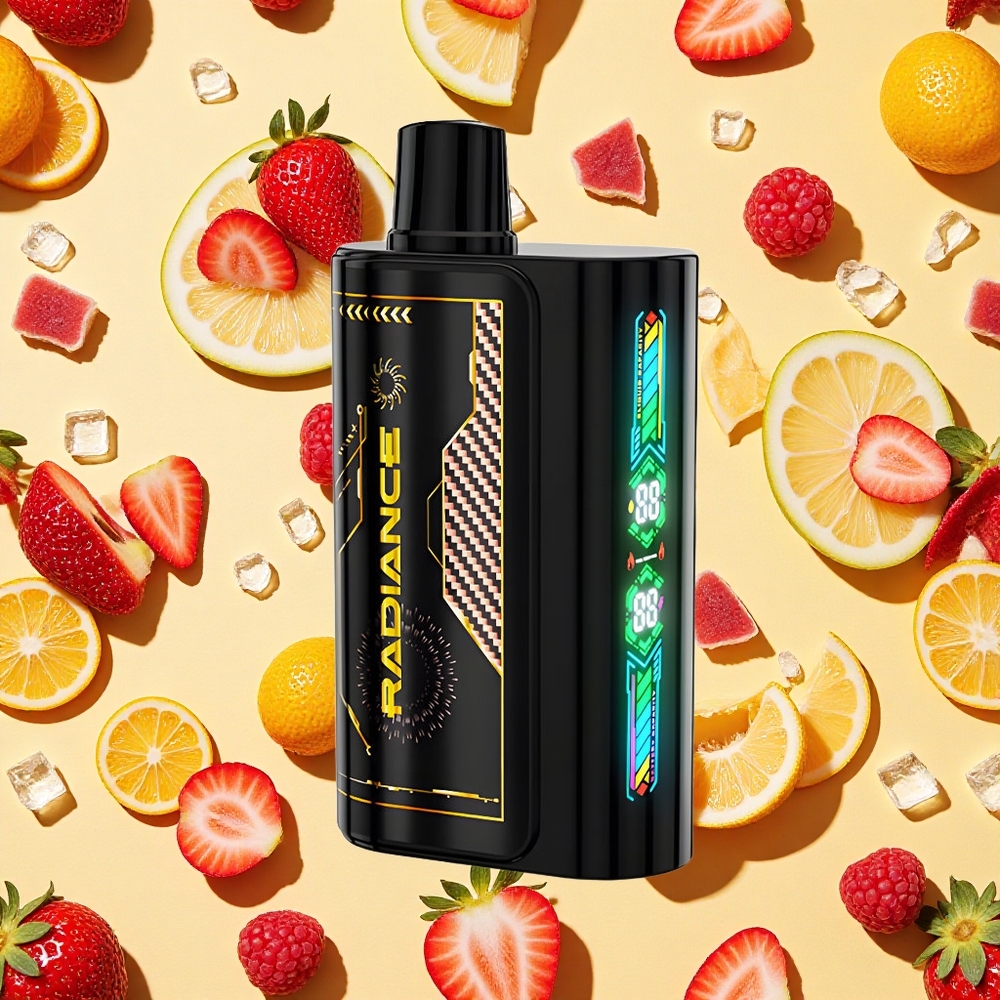JNR Radiance 31000 Puffs Dual Mesh Coil 28ml E-liquid Strawberry Raspberry Cherry Ice