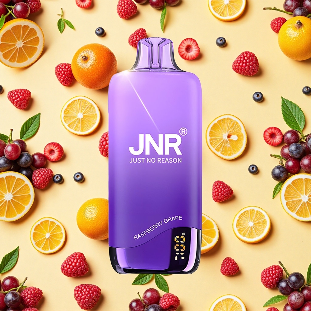 JNR Rainbow 10500 Puffs 18ml E-liquid Mesh Coil 0.8ohm Raspberry Grape Disposable Vape