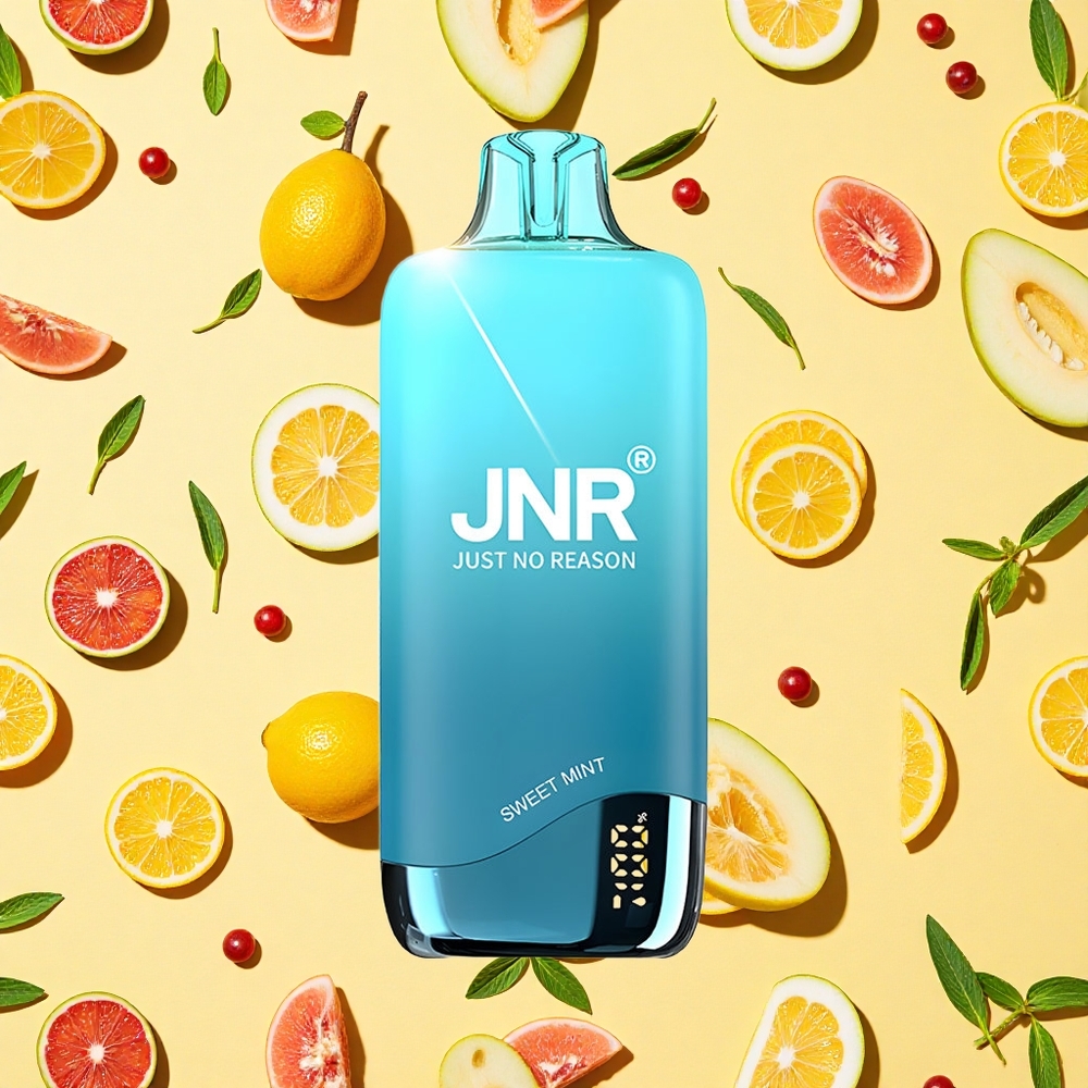 JNR Rainbow 10500 Puffs Sweet Mint Disposable Vape 18ml E-liquid 0%,2%,5% Nicotine Mesh Coil