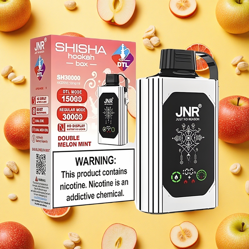 Shisha Hookah Box 20500 Puffs Double Apple HD Display 1000mAh Battery Capacity Type-C Charging