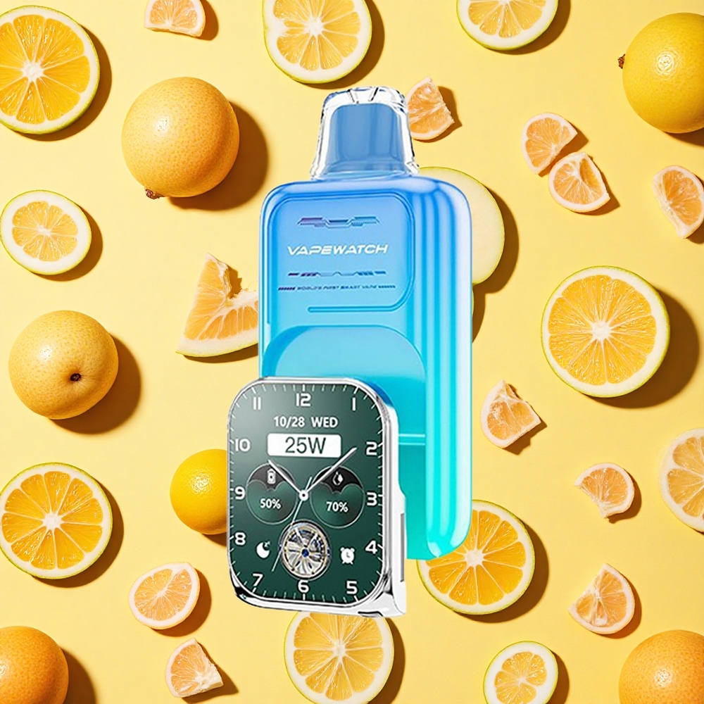 JNR VapeWatch 30000 Puffs 19ml E-liquid 5% Nicotine Sour Apple Ice Dual Mesh Coil