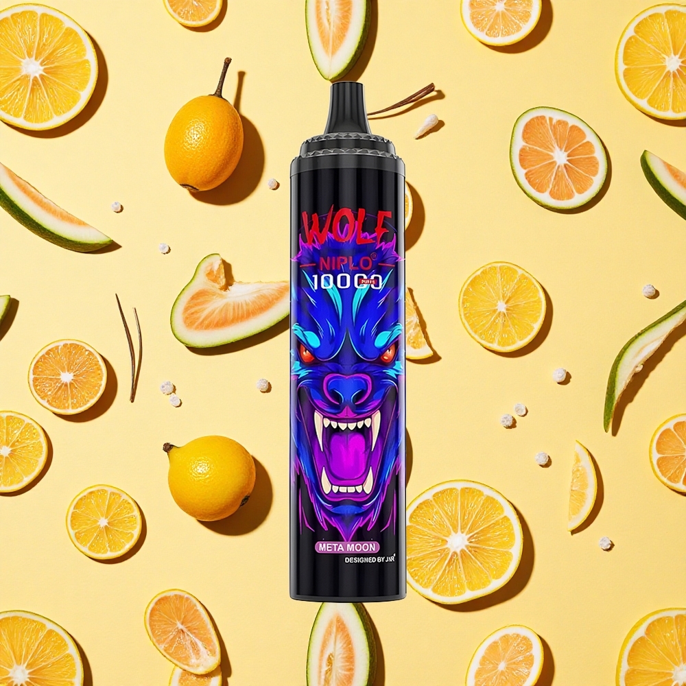 JNR Wolf Niplo 10000 Puffs Meta Moon Mesh Coil 1.0Ohm 20ml E-liquid Type-C Charging