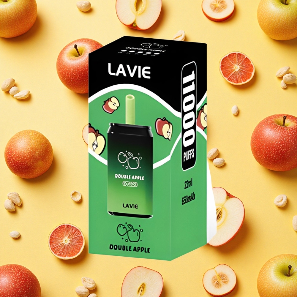 Lavie Aurora 11000 Puffs Double Apple 22ml E-liquid 650mAh Battery Capacity Type-C Charging