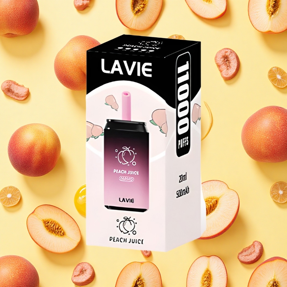 Lavie Aurora 11000 Puffs Peach Juice 22ml E-liquid 650mAh Battery Capacity Type-C Charging