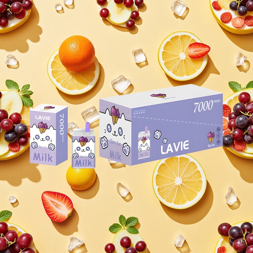 LAVIE Milk 7000 Puffs Grape Ice 16ml E-liquid 5%