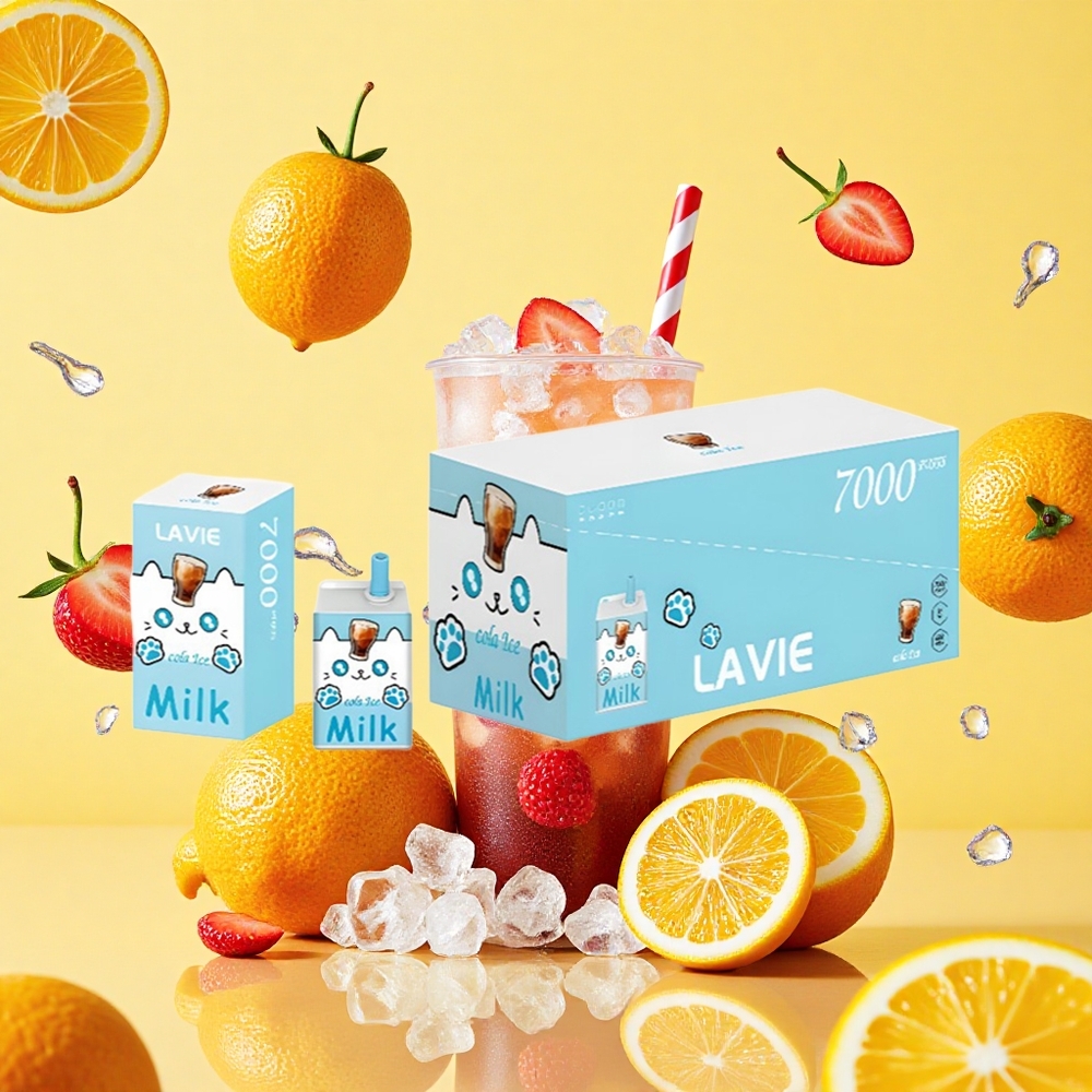 Lavie Milk 7000 Puffs Cola Ice 16ml E-liquid 600mAh Battery Capacity