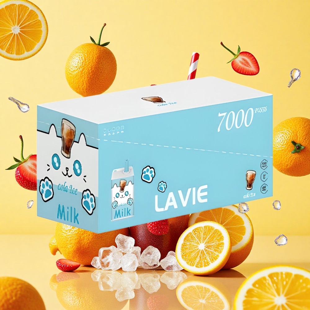 Lavie Milk 7000 Puffs Cola Ice 16ml E-liquid 600mAh Battery Capacity