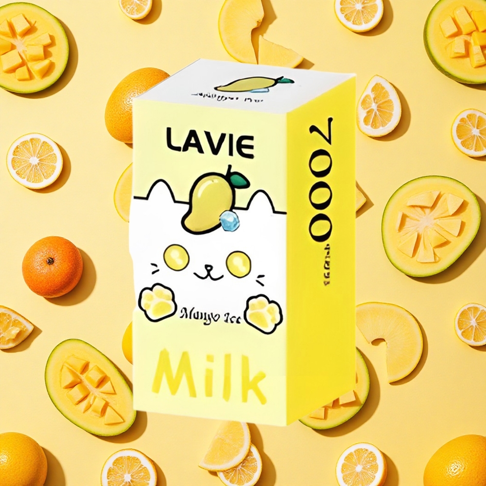 Lavie Milk 7000 Puffs Mango Ice 16ml E-liquid 600mAh Battery Capacity Type-C Charging
