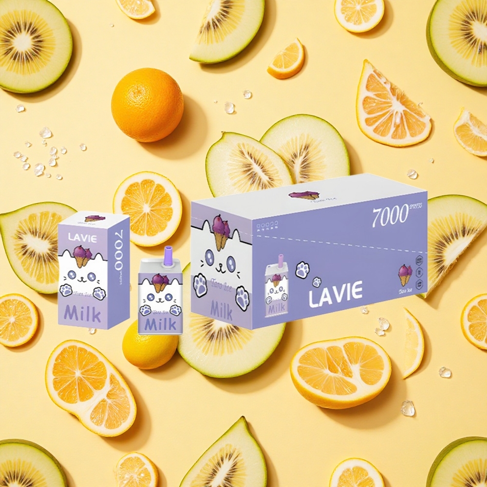 Lavie Milk 7000 Puffs Taro Ice 16ml E-liquid 600mAh Battery Capacity Type-C Charging
