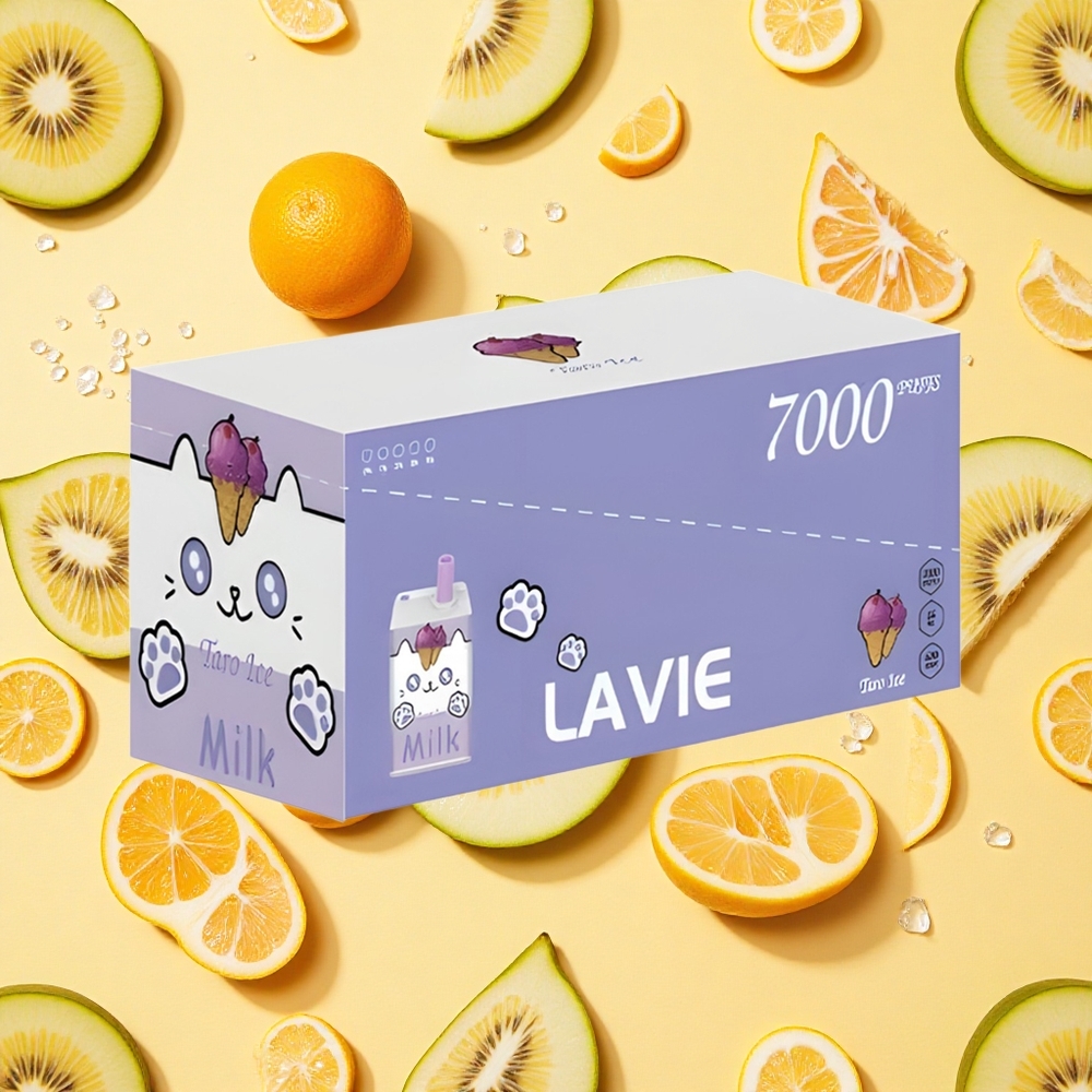 Lavie Milk 7000 Puffs Taro Ice 16ml E-liquid 600mAh Battery Capacity Type-C Charging