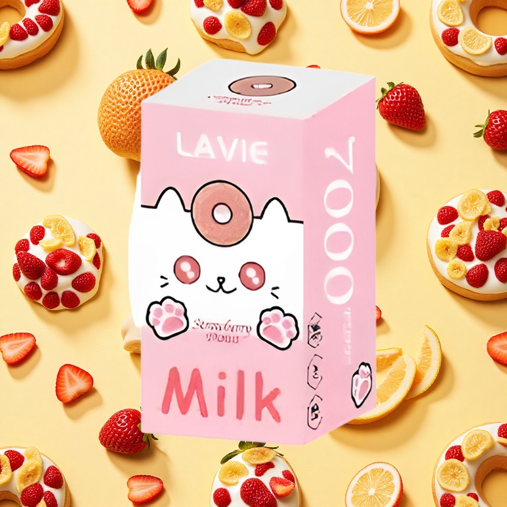 Lavie Milk 7000 Strawberry Donut 16ml E-liquid Type-C Charging