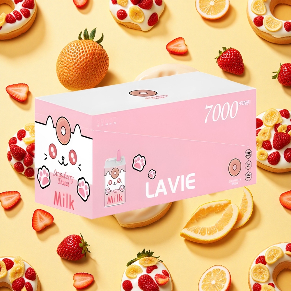 Lavie Milk 7000 Strawberry Donut 16ml E-liquid Type-C Charging